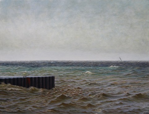"Inlet", by David Jay Spyker, 2011, Acrylics on Canvas, 14 x 18 in.